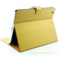 Fashion Gold Leather Case with Stand for iPad 2&3&4
